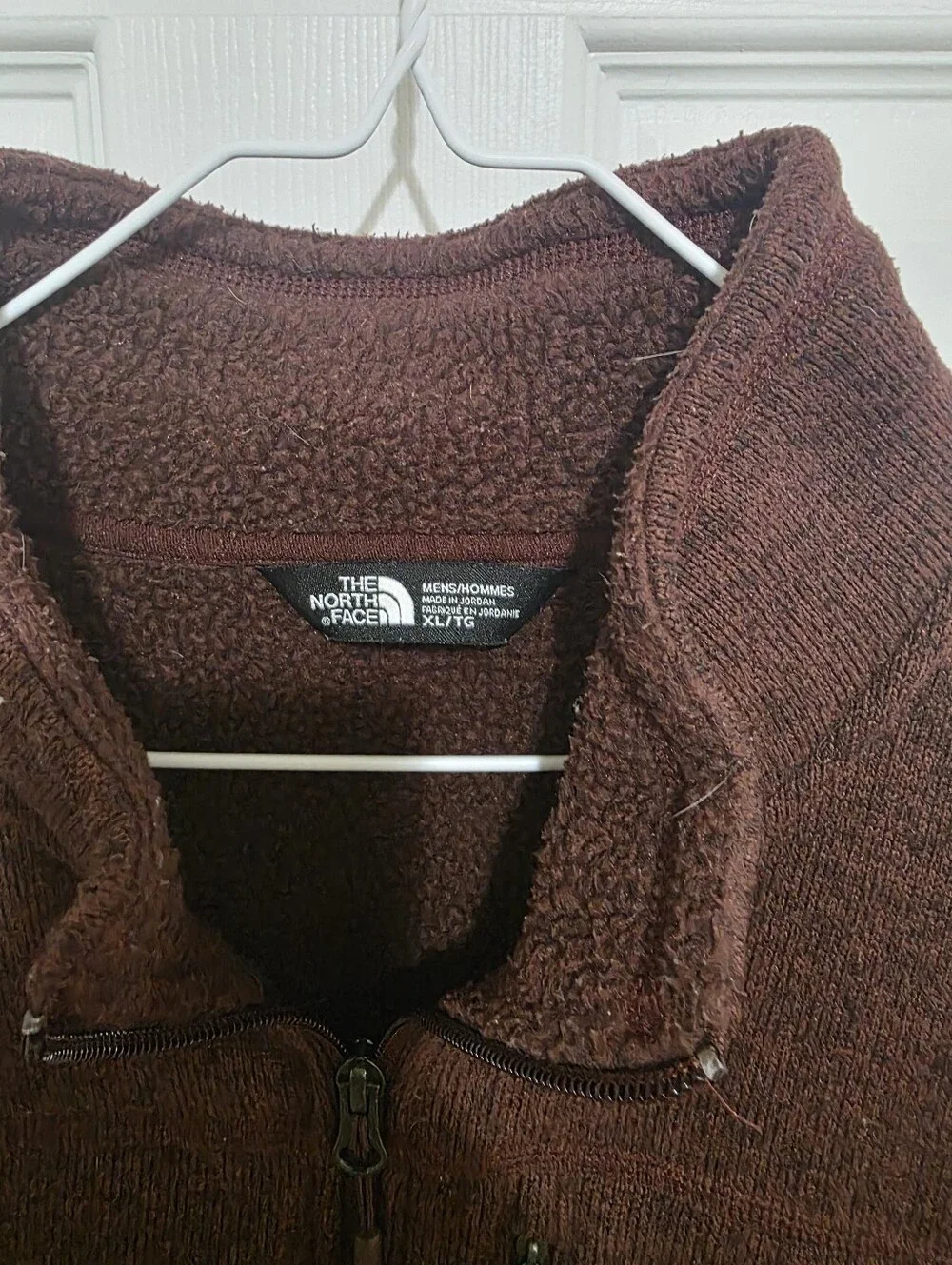 The North Face Men's Half-Zip Sweater - Dark Brown Size XL